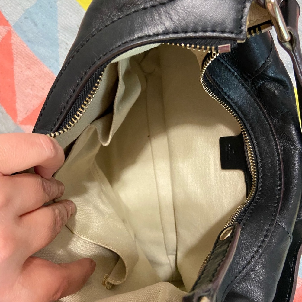 Gucci Horsebit Hobo Bag Black Leather and Gucci Web detail - Picture 7 of 16